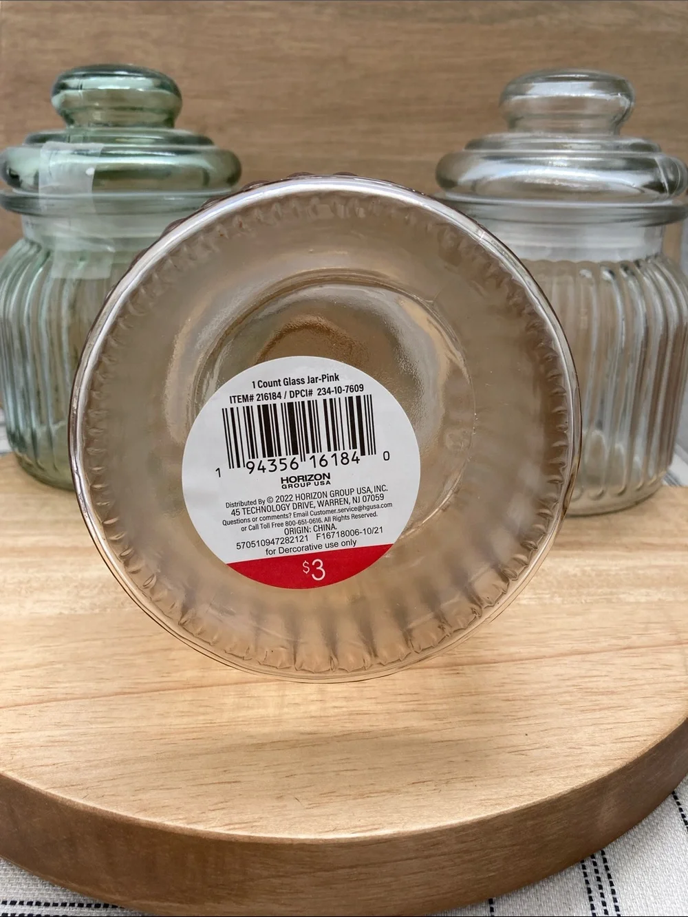SALE! 50% Off Target Ribbed Glass Apothecary Jars 7” Tall